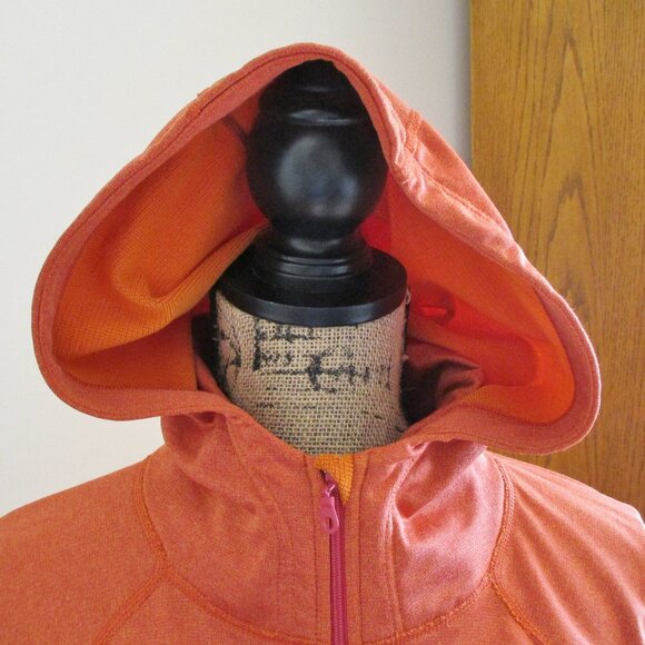 Pendleton Women's Half Zip, Long Sleeve, Athletic Hoodie, Rust/Orange, Size L - Picture 6 of 13